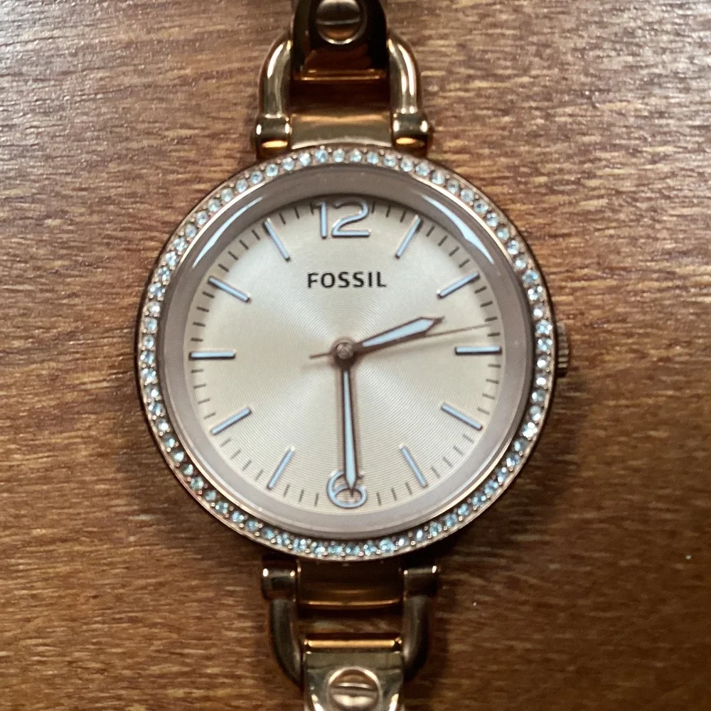 Fossil Georgia Glitz Rose Gold-tone Women’s Watch ES 3226